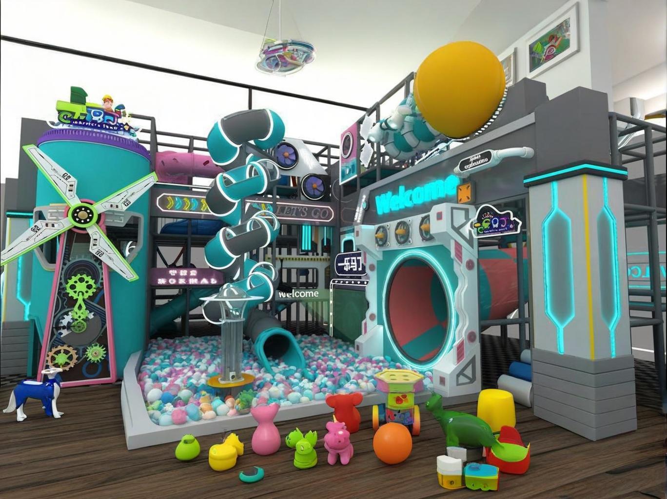 IP授权淘气堡：儿童乐园的